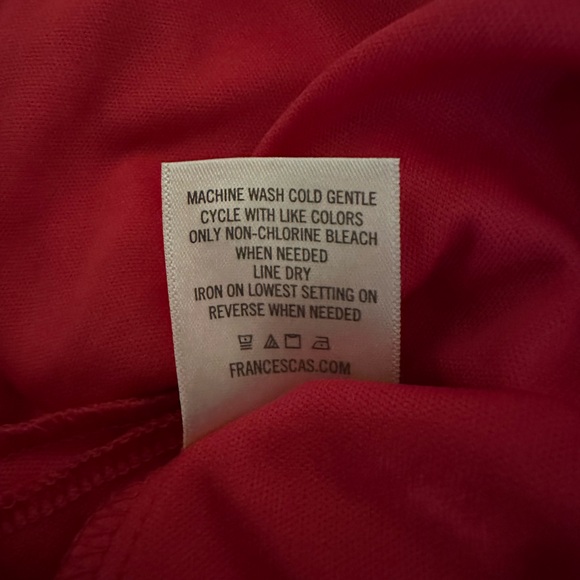 ADORABLE Bright Pink and Navy Dress Size Small - Picture 5 of 6